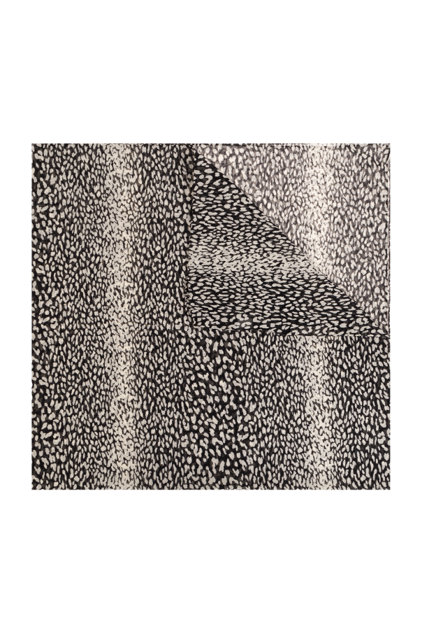 Animal Printed Wool Shawl